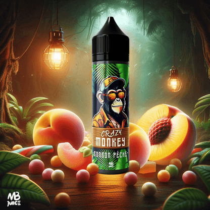 BONBON PÊCHE - CRAZY MONKEY - MBJUICE
