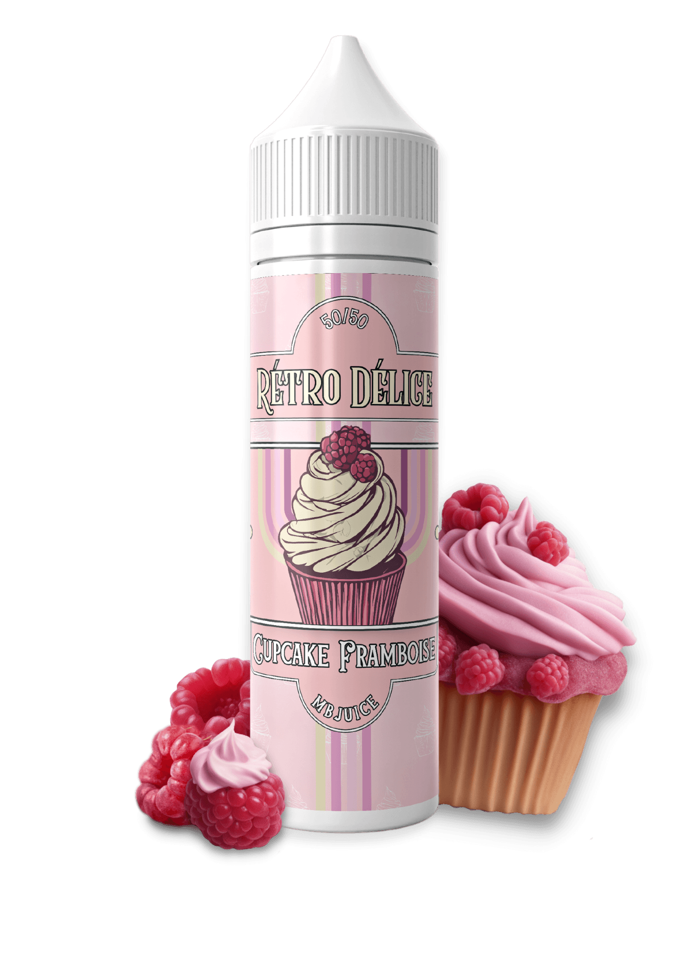 CUPCAKE FRAMBOISE - 50ML - MBJUICE