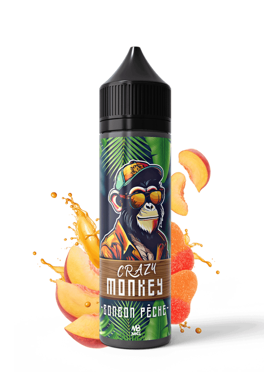 BONBON PÊCHE - CRAZY MONKEY - MBJUICE